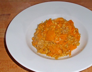 kuerbisrisotto-angerichtet Kürbisrisotto angerichtet